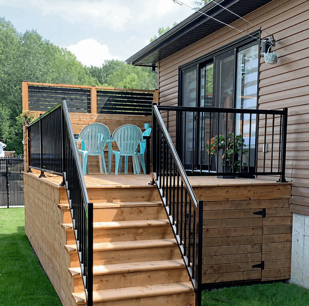 Installation de rampes en aluminium