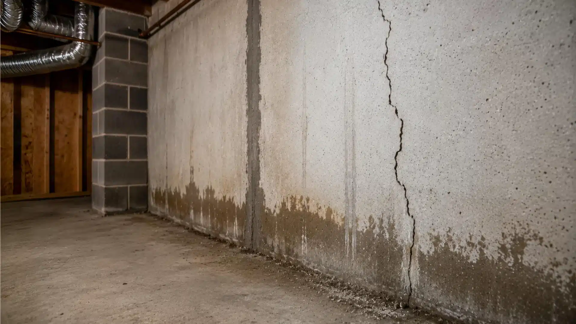 Damp basement that smells moldy in Saint-Henri